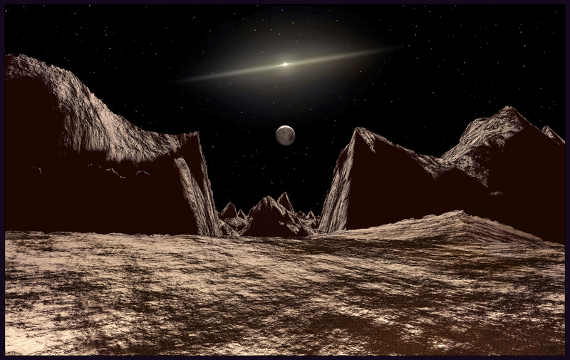 Illustration for article titled This Is What It Would Be Like to Sit on the Surface of Pluto